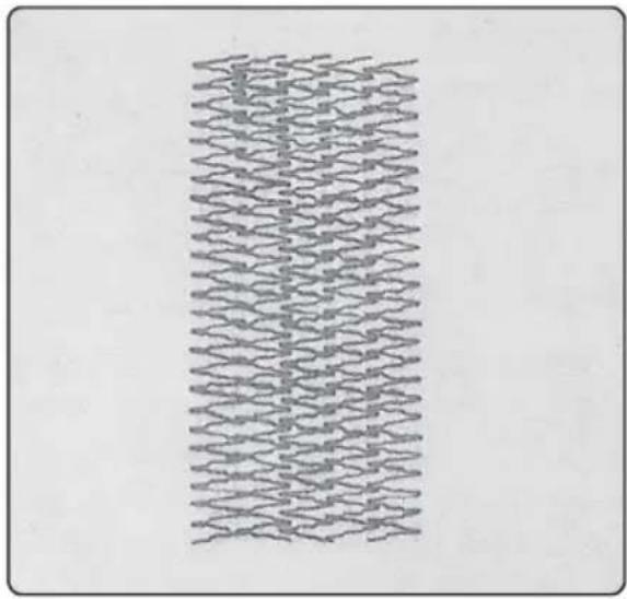 Gritzner Tipmatic 6122 - 33-2. Cerowanie potrójnym ściegiem zigzag - 1