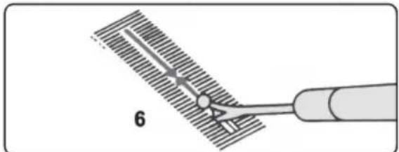 Gritzner Tipmatic 6122 - 28-1. Szycie dziurki podstawowej: - 4