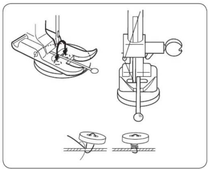JANOME Easy Jeans HD523 - Przyszywanie guzików - 1