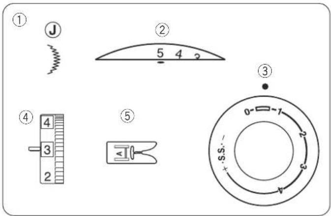 JANOME Jubilee 60507 - Ustawienia maszyny - 1