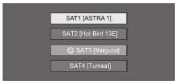 SAT1 [ASTRA 1] SAT2 [Hot Bird 13E] SAT3 [Ninguno] SAT4 [Turksat]