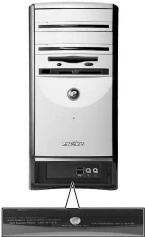 eMachines T3101 - eMachines contact information - 1