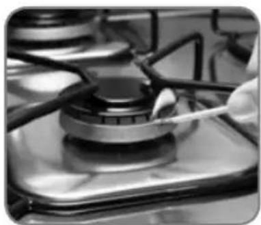 Brastemp BFS5NAB - Em caso de falta de energia elétrica, você pode acender os queimadores da mesa normalmente usando fósforos - 1