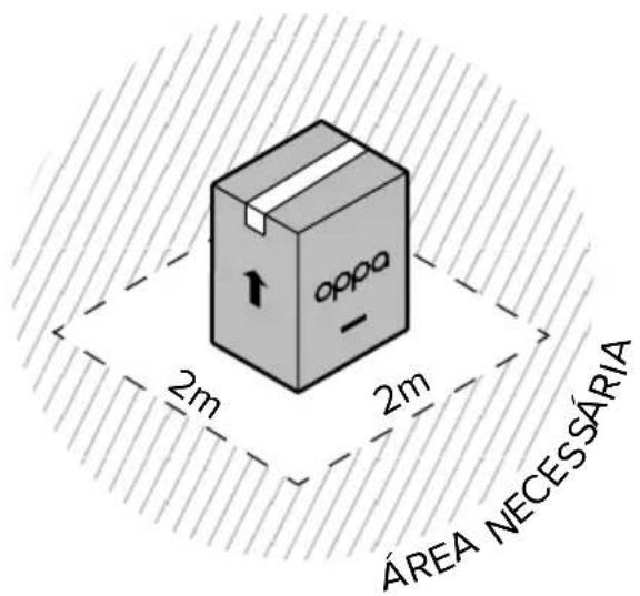 OPPA 2m 2m ÁREA NECESSÁRIA