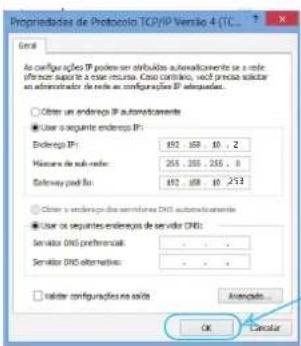 Proprietades de Protocolo TCP/IP Versio 4.0 (1C) Error As config ules IP portes ser oblobidos automatizamente su a role Inferen sapiu la ease intra. Cao contino, wcl pinia adlser as administrator de role as configuoles IP. ○ Obir un endero IP ● User a seguiere endero IP: Endero IP: 192 168 10 , 2 Maserre de sub-reter: 255 , 255 , 255 , 8 Safeway pod fin: 192 168 10 , 273 ○ Obir un endero IP - some terminal DCS automaticamente ● User os seguiere enderoes de servitor DNS: Servitor DNS preferential : . . . Servitor DNS alternatives : . . . ○ Inditer configurales no acide Anenduto OK Cancelar
