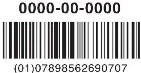 0000-00-0000 (01)07898562690707