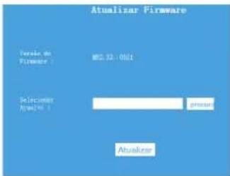 Atualizar Firmware Version de Firmware : M2.12.0621 Selector: (###) pressure Atualizar
