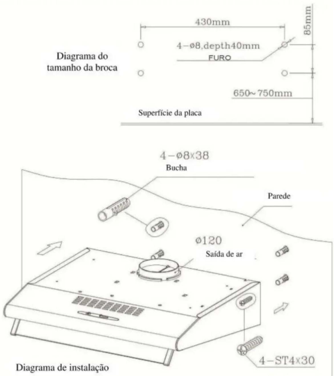 Orima OR 3090 - - Exaustor de Ilha - 8