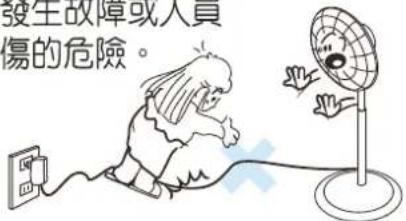 發生故障或人員傷的危險。