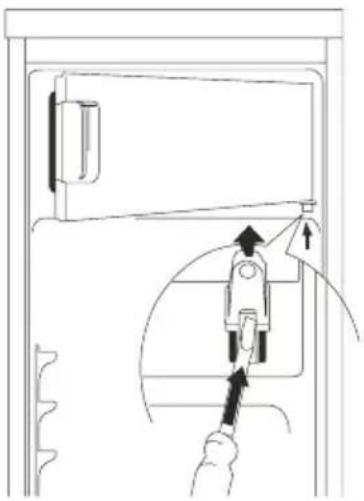Meireles MFF 81 W - Mudar a porta do compartimento do congelador - 1