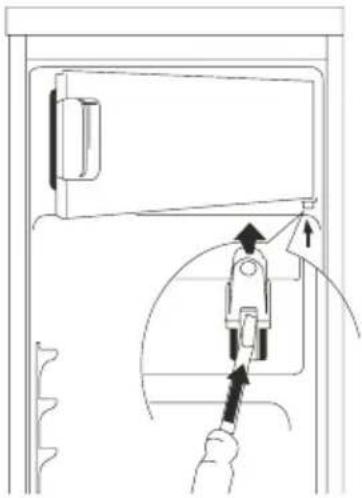 Meireles MFF 81 W - Changing over the freezer compartment door - 1