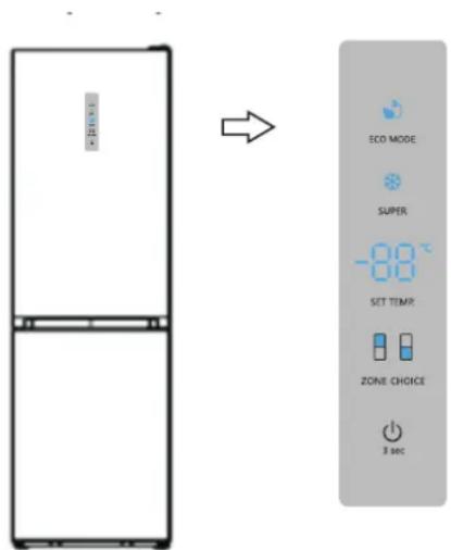 Meireles MFC 368 X - Panel de pantalla en la puerta - 1