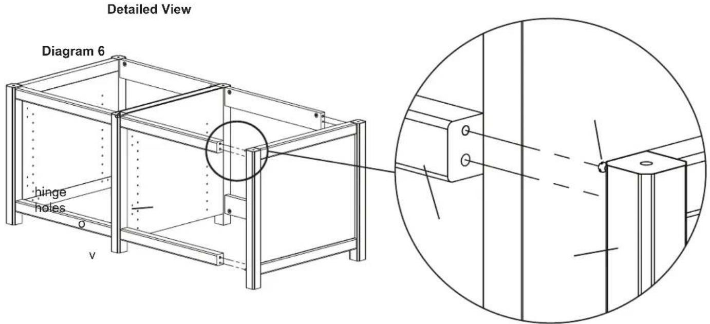 Detailed View Diagram 6 hinge holes v