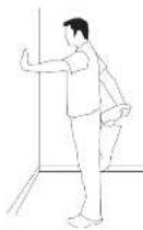 Horizon Fitness AT1501 - STANDING QUADRICEP STRETCH - 1