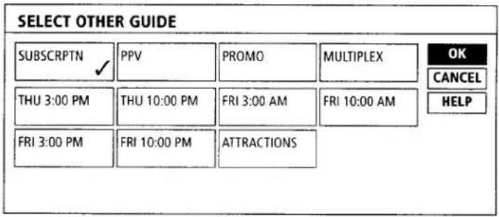 SELECT OTHER GUIDE SUBSCRPTN ✓ PPV PROMO MULTIPLEX OK THU 3:00 PM THU 10:00 PM FRI 3:00 AM FRI 10:00 AM CANCEL HELP FRI 3:00 PM FRI 10:00 PM ATTRACTIONS