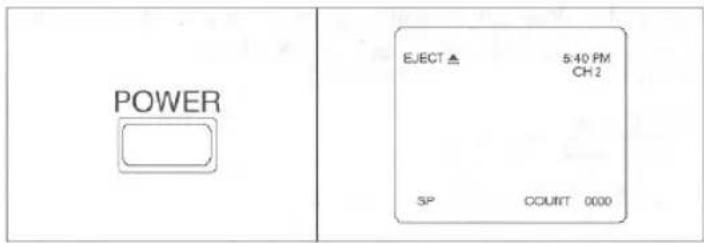 POWER EJECT ▲ 5:40 PM CH2 SP COUNT 0000