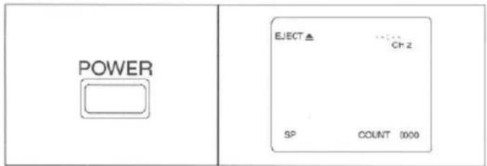 POWER EJECT ▲ ... CH 2 SP COUNT 0000