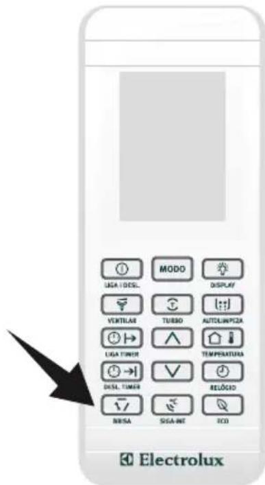 ELECTROLUX VE07F - Ajustando a Direção do Fluxo de Ar - 1