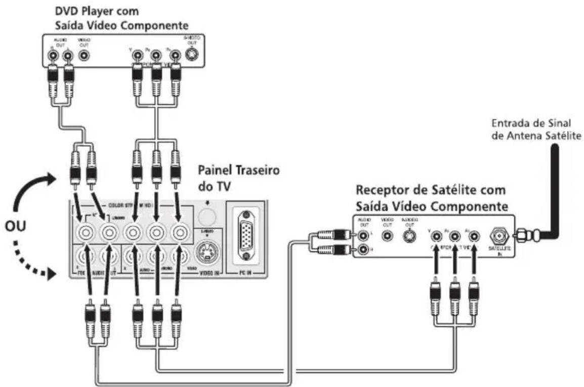 Semp Toshiba LC 3248WDA - ENTRADAS VIDEO COMPONENTE - 1