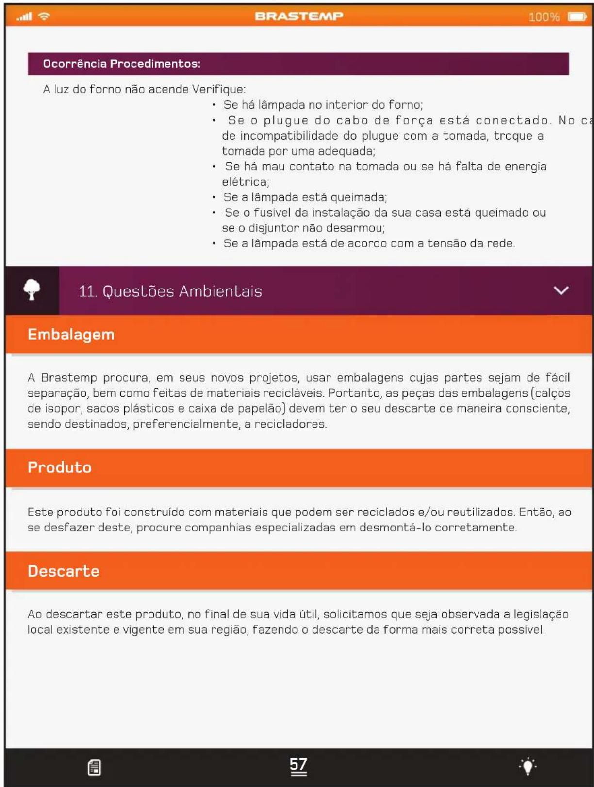 Brastemp BFD5SAR - Cuidados com as Panelas - 74