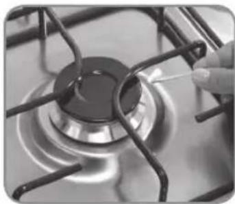 Brastemp BF150AB - Em caso de falta de energia elétrica, você pode acender os queimadores da mesa normalmente usando fósforos - 1