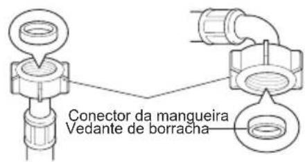 LG WD11WCS6A - Verificar o selo de borracha na mangueira de abastecimento de água - 1
