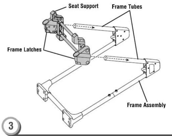 Seat Support Frame Tubes Frame Latches Frame Assembly 3