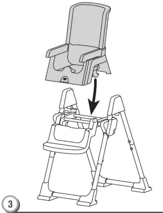 Fisher Price P9043 - Attaching the Seat To the Frame - 3