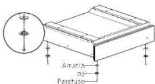 Brastemp BOE15AR - INSTALAÇÃO DOS PÉS - 4