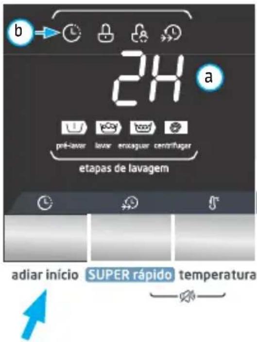 MIDEA LSE12X1 - Botão da função adiar início - 1