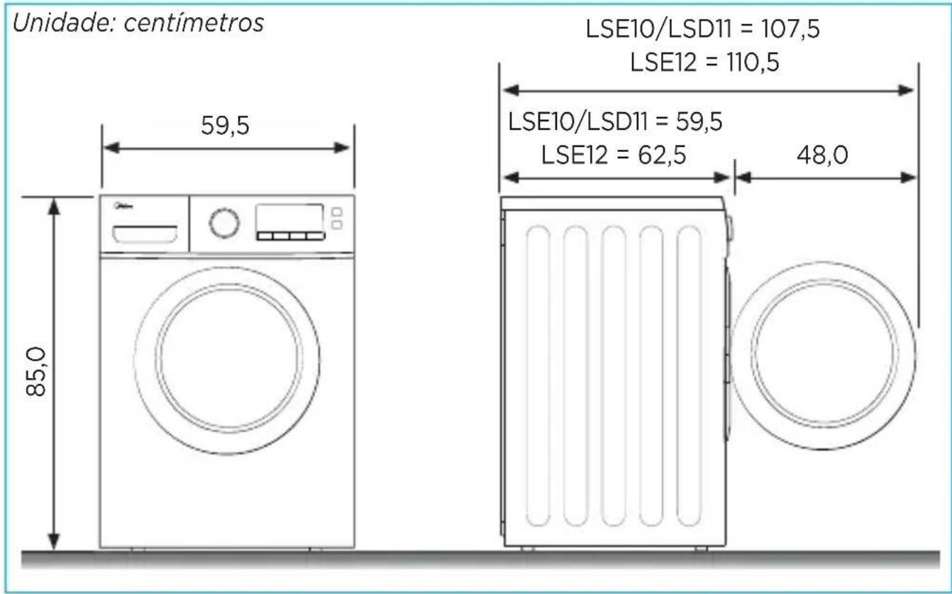 MIDEA LSE12X1 - - Dimensões dos Aparelhos - 1