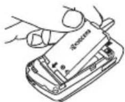 KYOCERA Milan KX9C - Installing the battery - 2