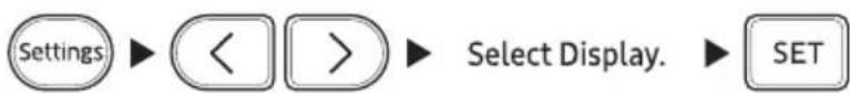 SAMSUNG AR12NV3HFTRNNA - Display lighting function - 1