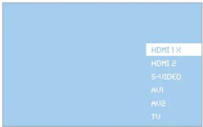 HDMI 1 X HDMI 2 S-VIDEO AV1 AU2 TU