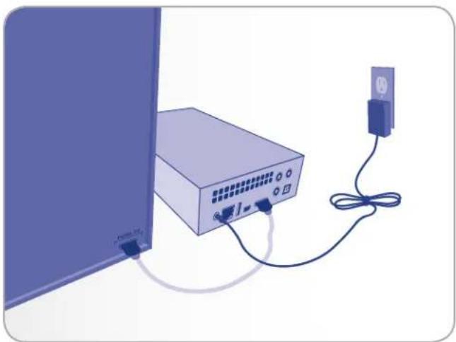 LACIE 301865KUA - STEP 3: Connect the Power Supply - 1