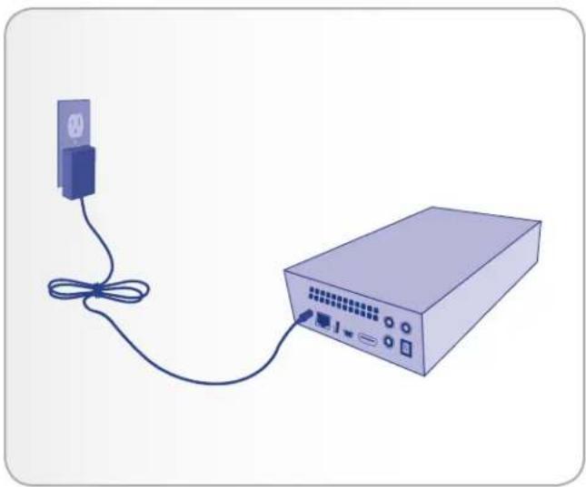 LACIE 301865KUA - STEP 1: Connect the Power Supply - 1