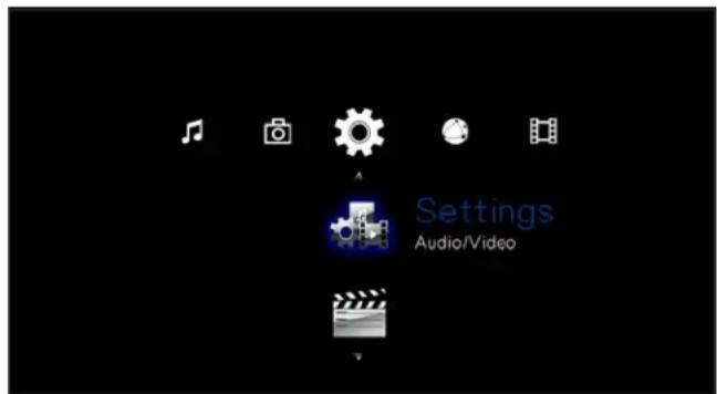 Settings Audio/Video
