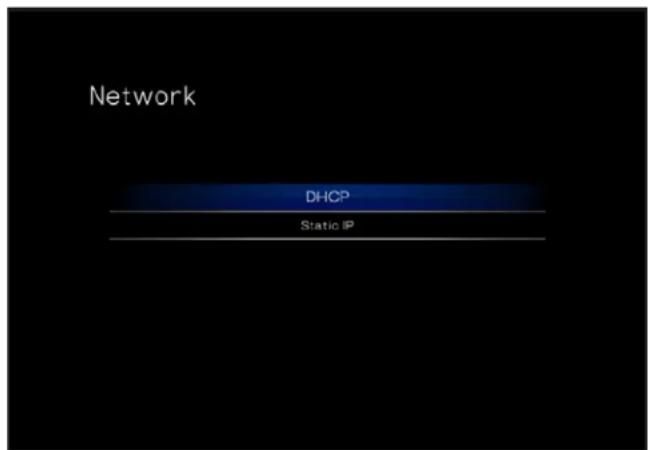 Network DHCP Static IP