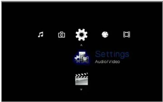 Settings Audio/Video