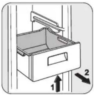 ZANUSSI ZRB 640 DW - Вынимание корзин из морозильного отделения - 1