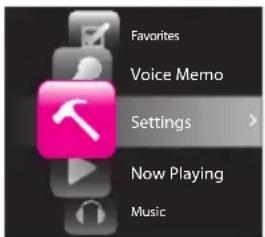 AUDIOVOX M4204 - To change the player settings: - 1