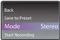 AUDIOVOX M4204 - To switch between stereo and mono: - 1