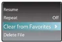 AUDIOVOX M4204 - To remove a music file from the playlist: - 1