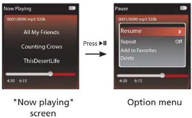 AUDIOVOX M4204 - Option menu - 1