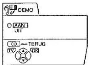 DEMO O AAN UIT (0) - TERUG TV ▲ OK