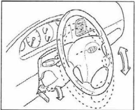 KIA Rio (2000) - Verstelbaar stuurwiel (indien aanwezig) - 1