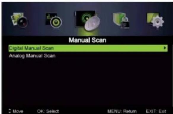 SENCOR SLE 48F12 - Scanarea manuală - 1