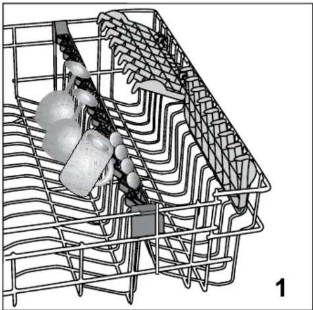 ARCTIC COOLING DFSA60AS - Suportul pentru pahare din coşul superior (în funcție de model) - 1