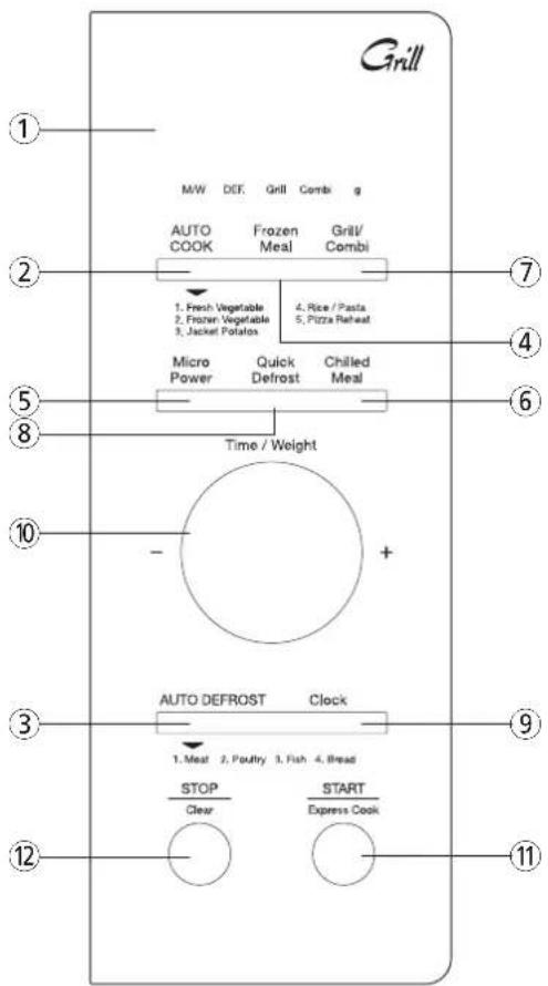 DAEWOO KOG-8A8RM - DIAGRAMA PĂRTILOR COMPONENTE (continuare) - 1