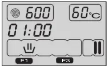 600 0 1:00 60°C F1 F3